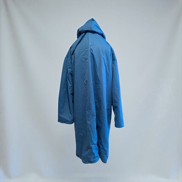 Malo’o Swim Parka Dry Coat Unisex XL Blue Full-Zip Hooded Fleece Lined Long - Picture 2 of 11